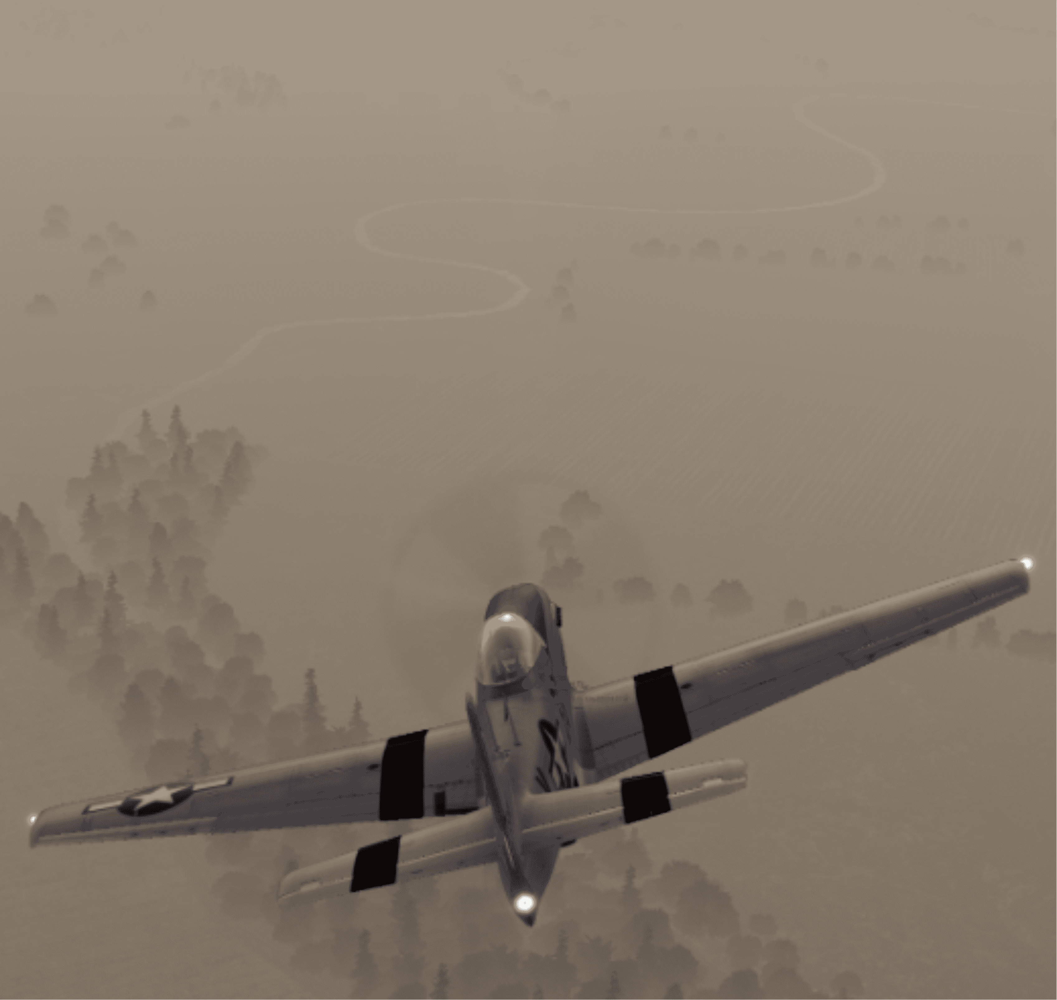 TF-51D миссия посадка в тумане