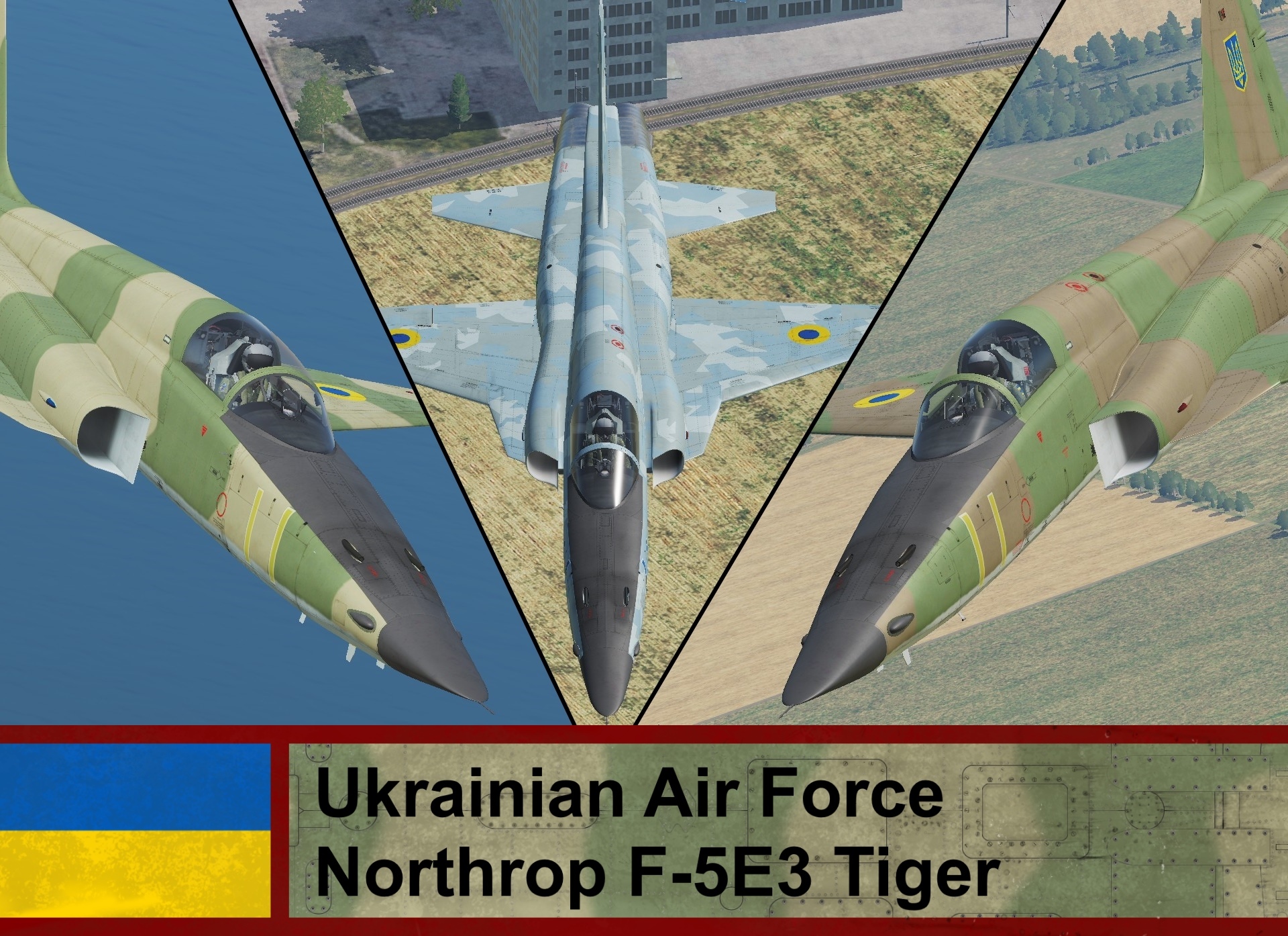 Ukrainian Air Force F-5E3 Tiger (Fictional)