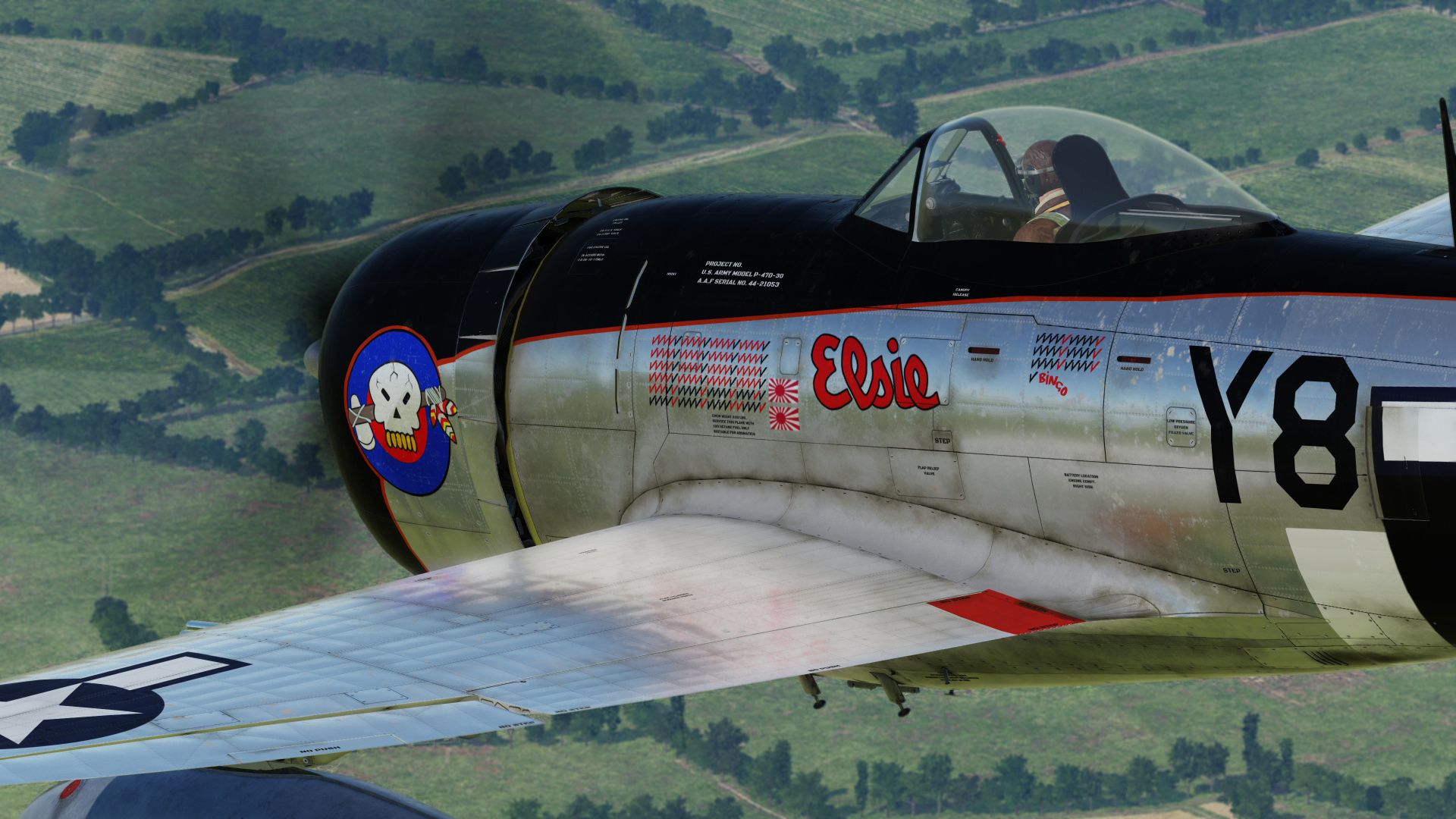  P-47D Elsie Lil Butch, Squadron Commander 507th FS-404th FG, United Kingdom-1944 (update V3 FINAL)