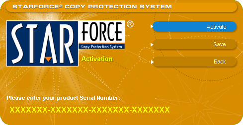 Starforce serial activation key free